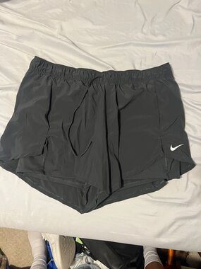 Nike Black Women's Athletic Running Shorts with Swoosh